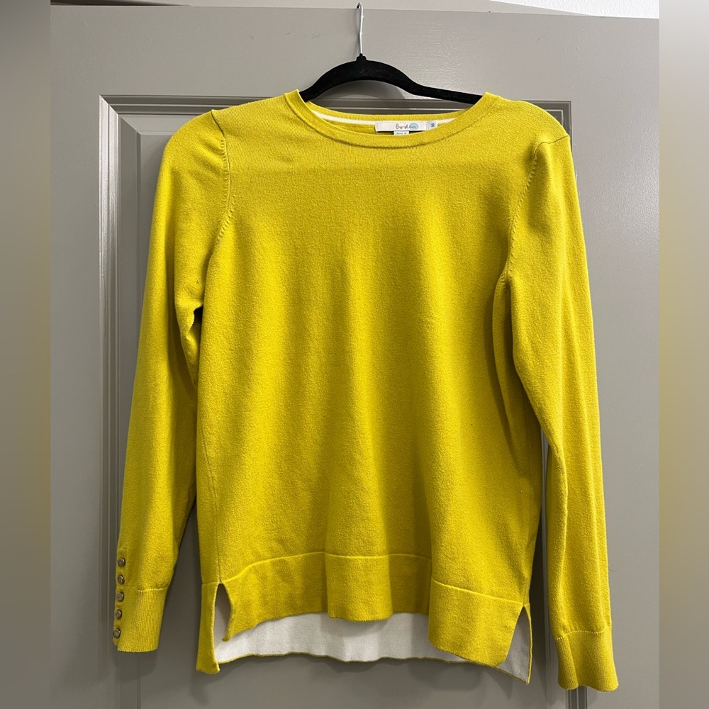 Boden Yellow Long Sleeve Sweater